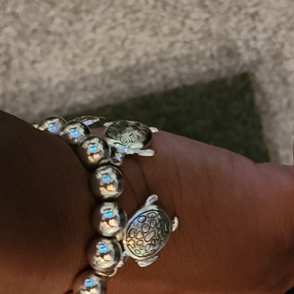 Sterling Silver Bracelets Turtles 🐢 Charms